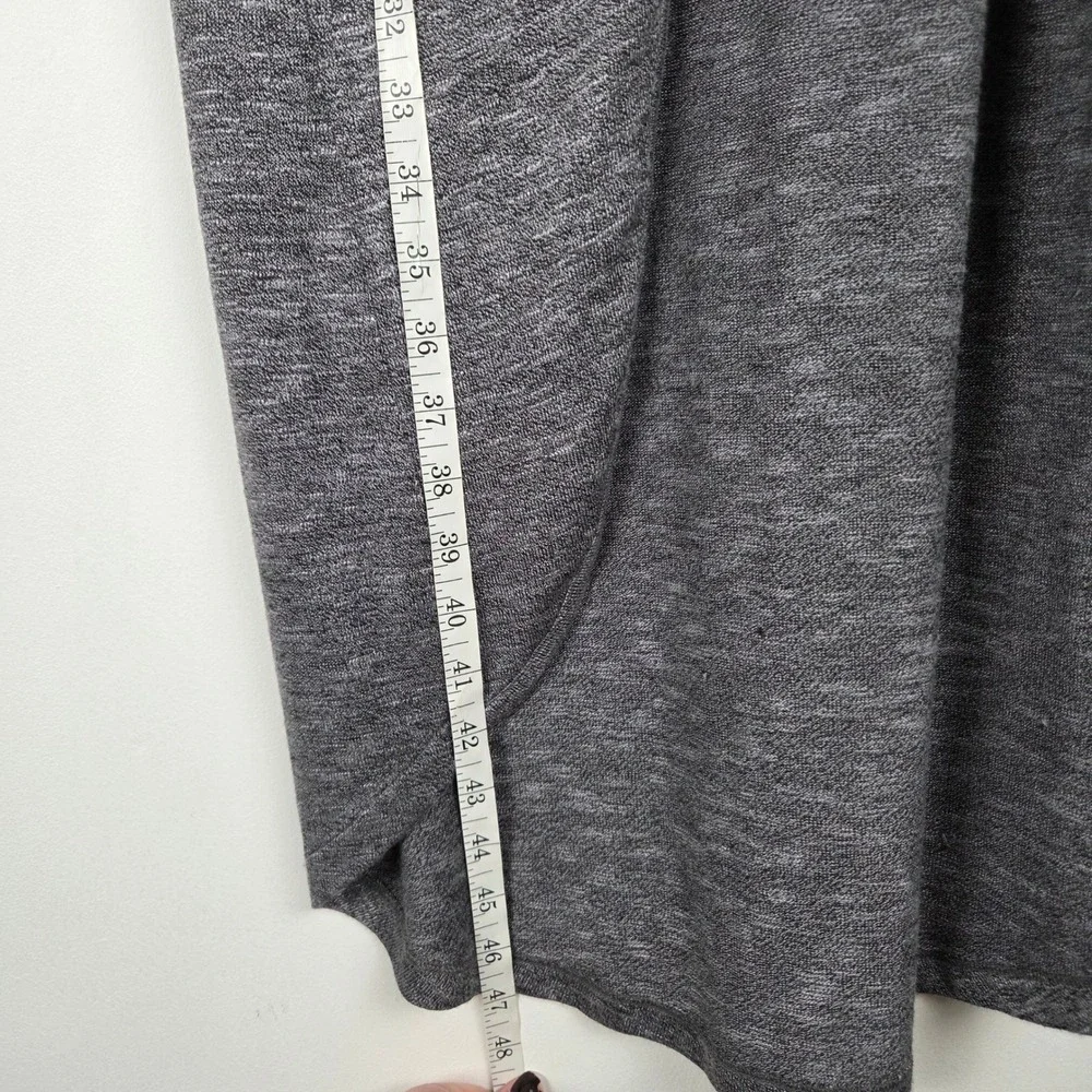 Soft Surroundings Gray Twist Front Long Sleeve Casual‎ Cardigan Sweater Duster